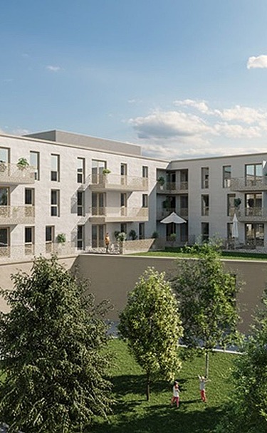 Visualisierung: Das Hainbergquartier in Gebersdorf