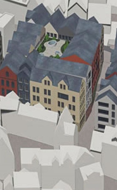 Visualization: The new cathedral courtyards