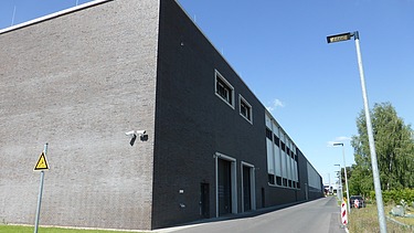 View of a corner of Orafol Hall 11 in Oranienburg