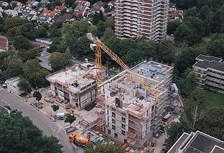 Foto Baustelle Mehrfamilienhäuser Metzingen