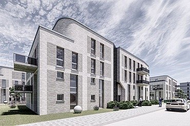 Visualisierung eines Wohngebäudes