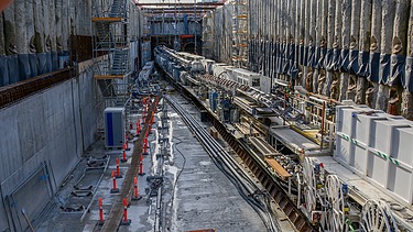 Baustelle Projekt Metro Anschluss Nordhavn Kopenhagen