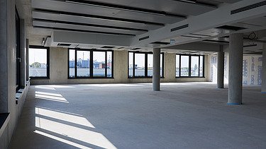 Empty open-plan office at INK Inspire Neukölln in Berlin