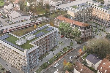 Visualisiertung Bürogebäude