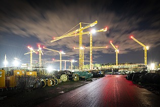 Photo construction site FAIR Research Center Darmstadt