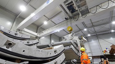 Photo construction site for the Amsterdam North-South subway line
