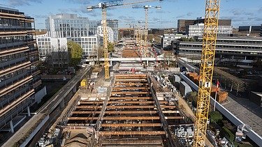 U5 Hamburg Lot 1: Aerial view of the construction site