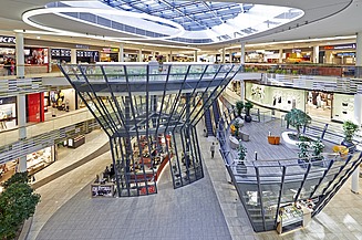 Picture from inside the MILANEO shopping center in Stuttgart