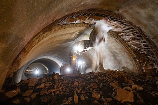 Photo construction site highway tunnel Boyneburg