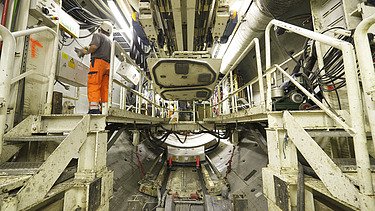 Photo construction site for the Amsterdam North-South subway line