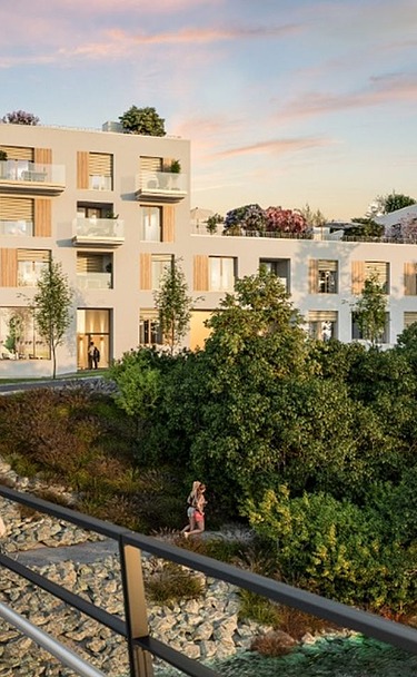 Visualisierung Urbanes Leben am Papierbach – Quartier 3