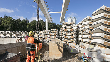 Foto Baustelle Neubau des Grubenwasserkanals Ibbenbüren