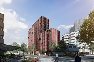 Exterior view of the RED City West project in Berlin