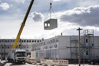 Photo construction site FAIR Research Center Darmstadt
