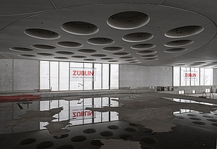 Verteilerbrücke des neuen Tiefbahnhofs S21