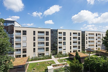Foto Neubau Wohnanlage in der Gneisenaustraße in Ulm