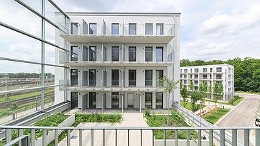 Photo Exterior view of Augusta & Luca residential building in Augsburg