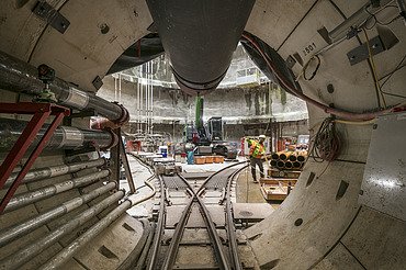 Photo: New construction of the Ibbenbüren mine water channel