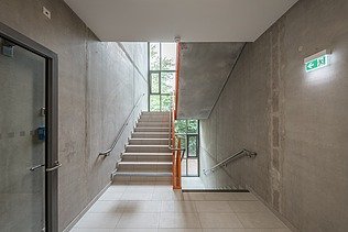 Picture of a staircase in a school