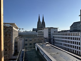 View of the cathedral from the IHK building