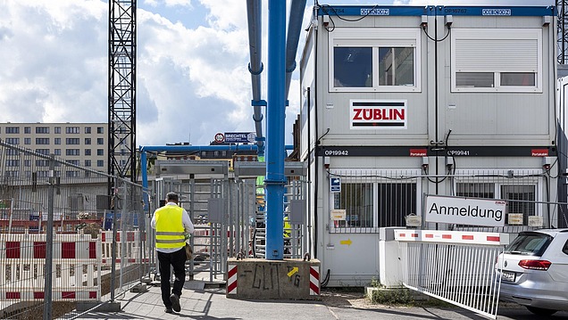 Photo of a ZÜBLIN construction site in Berlin