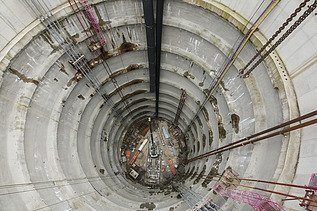 Foto Baustelle Neubau des Grubenwasserkanals Ibbenbüren