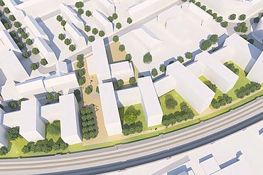 Projektvisualisierung Südstadtbogen Neu-Ulm