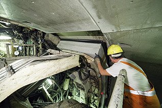 Foto Baustelle U-Bahn Nord-Süd-Linie Amsterdam