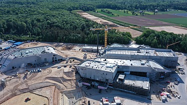 Drone footage of the FAIR construction site