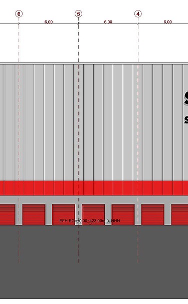 Plan drawing warehouse