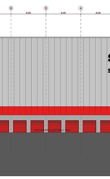 Plan drawing warehouse