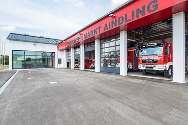Photo exterior view of Aindling fire station