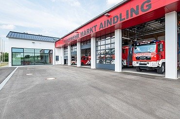 Photo exterior view of Aindling fire station