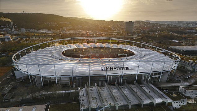 Foto MHP Arena Haupttribünenumbau Stuttgart, Bad-Canstatt