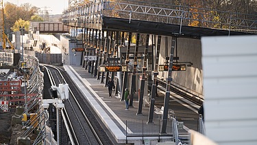 Bahnsteig des Neubaus U Bahn-Station U5 Hamburg Los 1