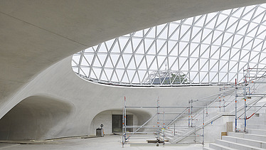 Eingang zum neuen Tiefbahnhof S21