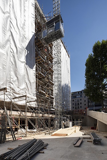 Photo construction site Landwirtschaftliche Rentenbank Frankfurt am Main