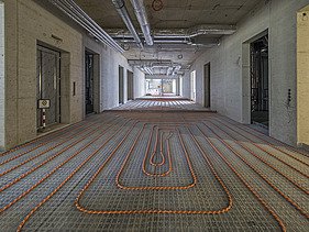 Fußbodenheizung im Gang