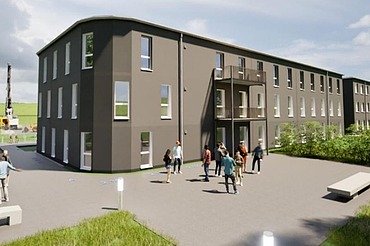 Visualisierung Neubau Lehrlingswohnheim