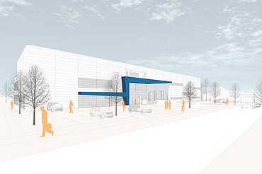 Visualization of the production hall