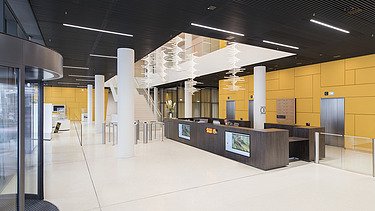 Eingangsbereichs eines Bürogebäudes