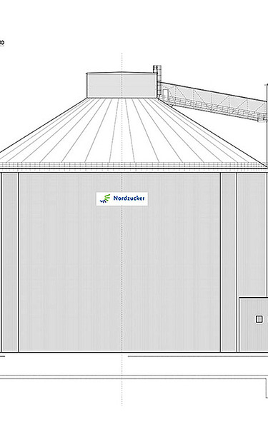 Construction plan of the silo