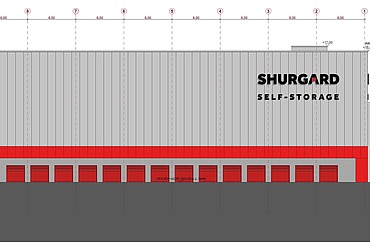 Planzeichnung Lagerhalle