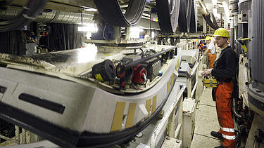 Photo construction site for the Amsterdam North-South subway line