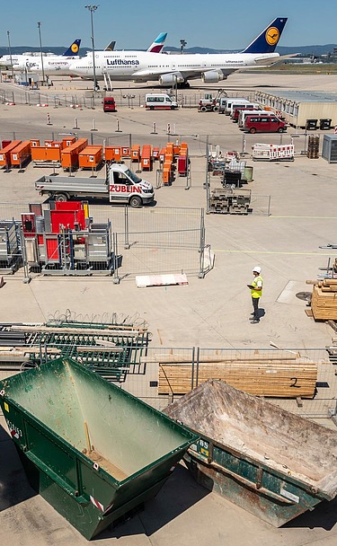 Photo construction site Terminal 3 Frankfurt Airport