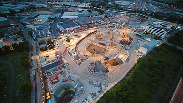 Baugrube HS2 Highspeed Rail London