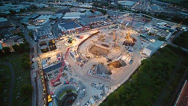 Baugrube HS2 Highspeed Rail London