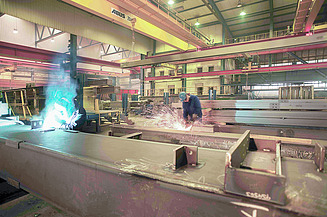 Photo of the ZÜBLIN Stahlbau production facility in Hosena