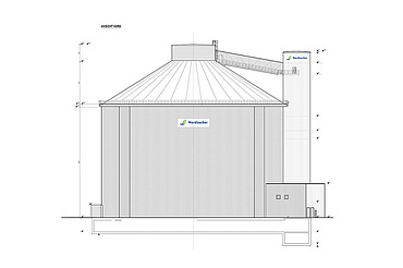 Construction plan of the silo