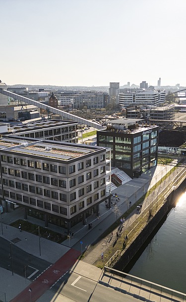 Luftaufnahme des Rockywood in Offenbach am Main